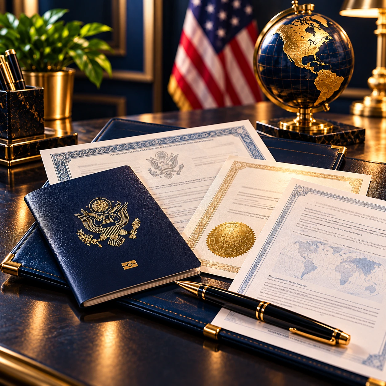 Pasaporte y documentos para trámites